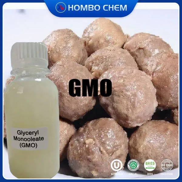 อิมัลซิไฟเออร์ Glyceryl Monooleate ในการประยุกต์ใช้เนื้อสัตว์ CAS 111-03-5 GMO